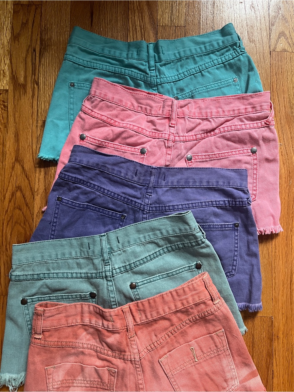 Free People cut off denim shorts bundle. Size 24